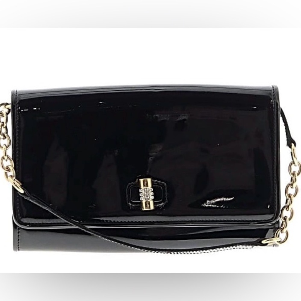 🔥YSL🔥 Saint Laurent 🔥Rive Gauche 🔥Black Patent Shoulder Bag🔥 - Picture 4 of 14